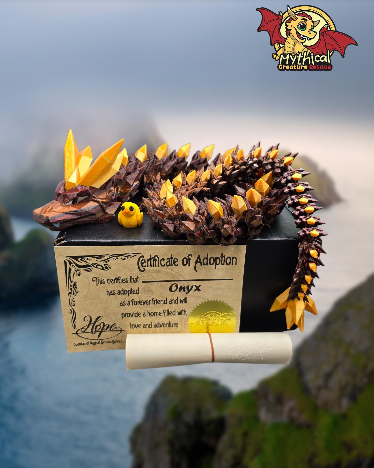 Onyx Dragon | Articulated Dragon