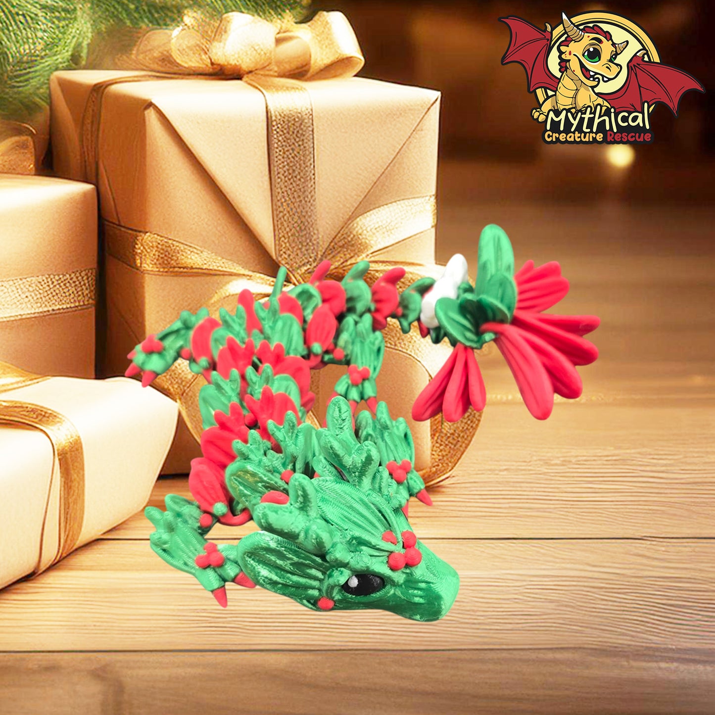 Holly Dragon | Articulated Dragon