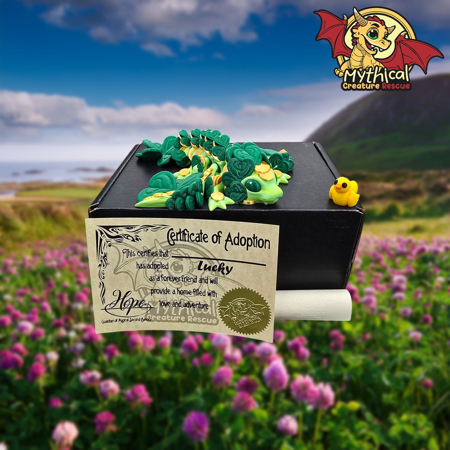 Lucky Clover Dragon | Articulated Dragon