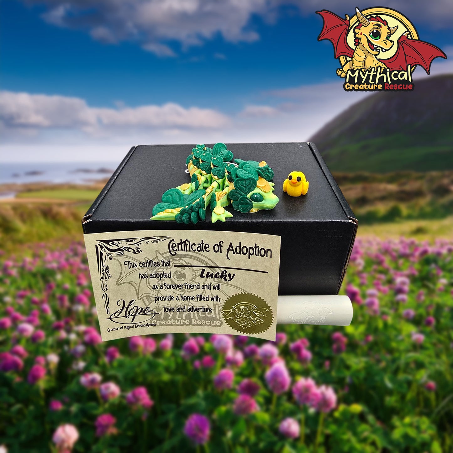Lucky Clover Dragon | Articulated Dragon