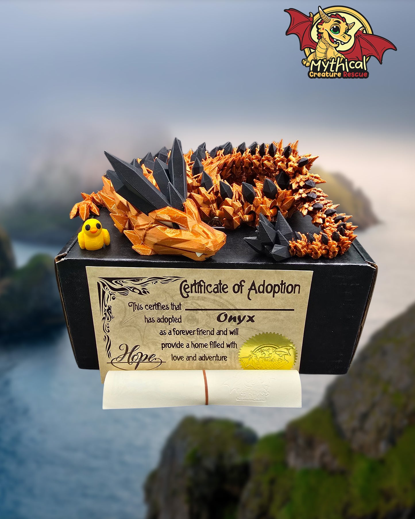 Onyx Dragon | Articulated Dragon