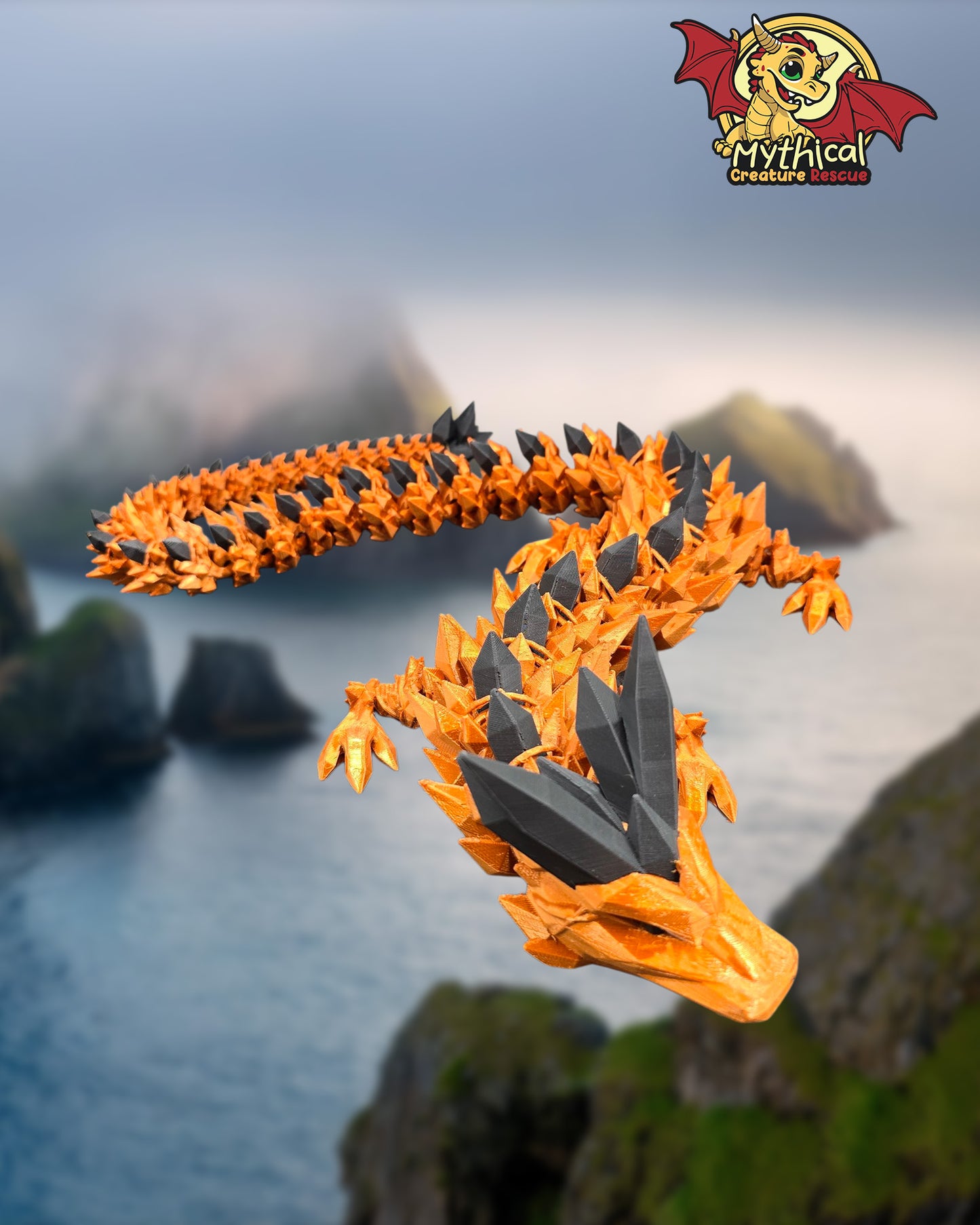 Onyx Dragon | Articulated Dragon