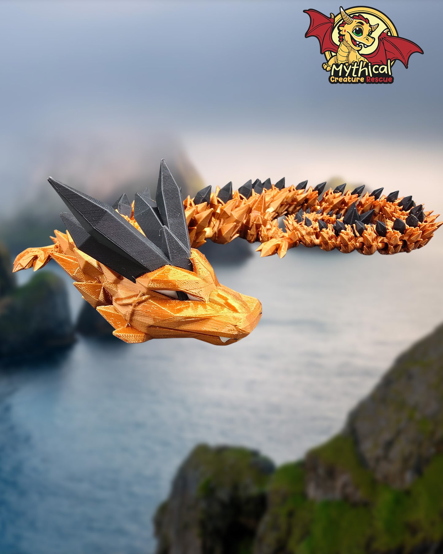 Onyx Dragon | Articulated Dragon
