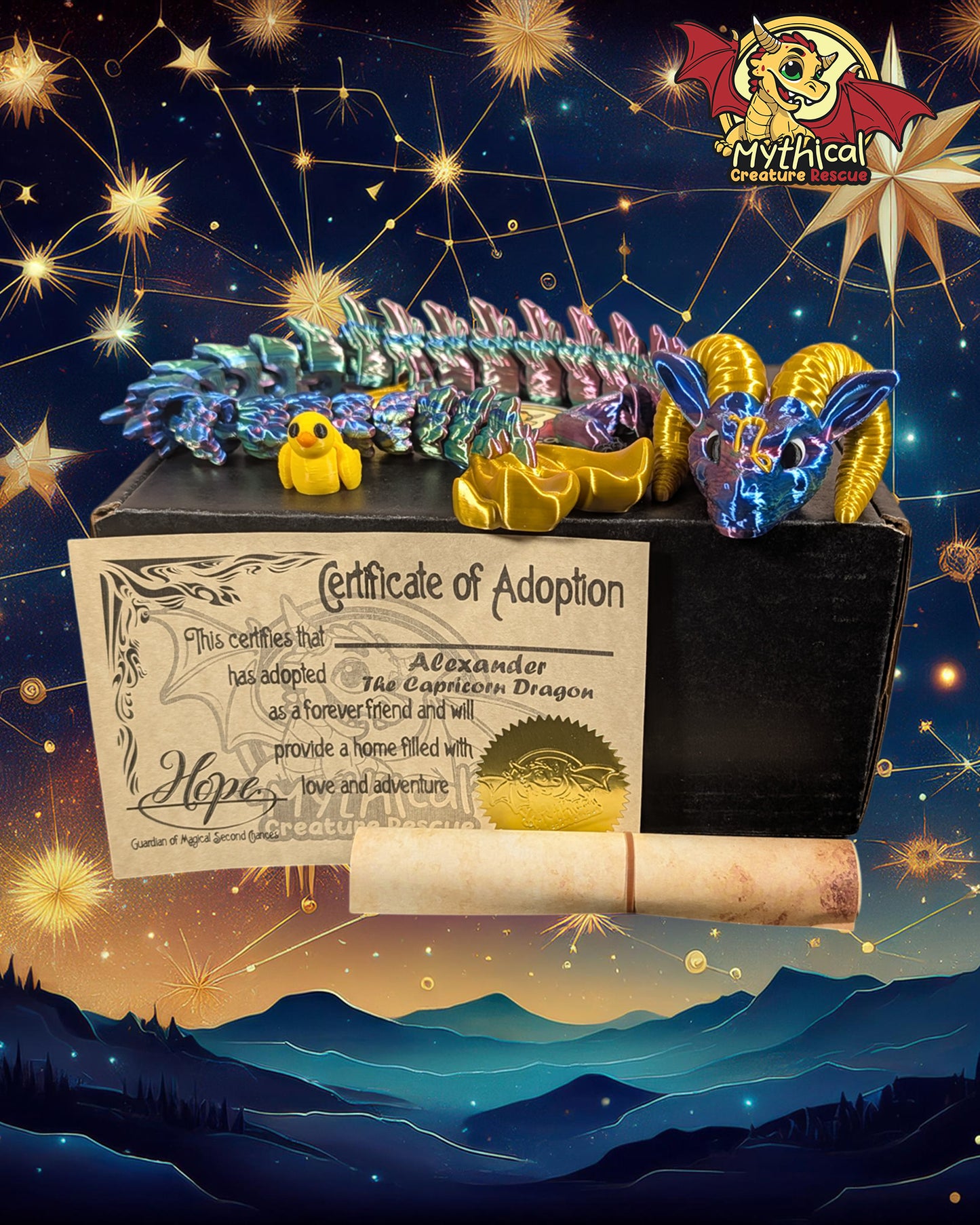 Alexander - Articulated Capricorn Dragon