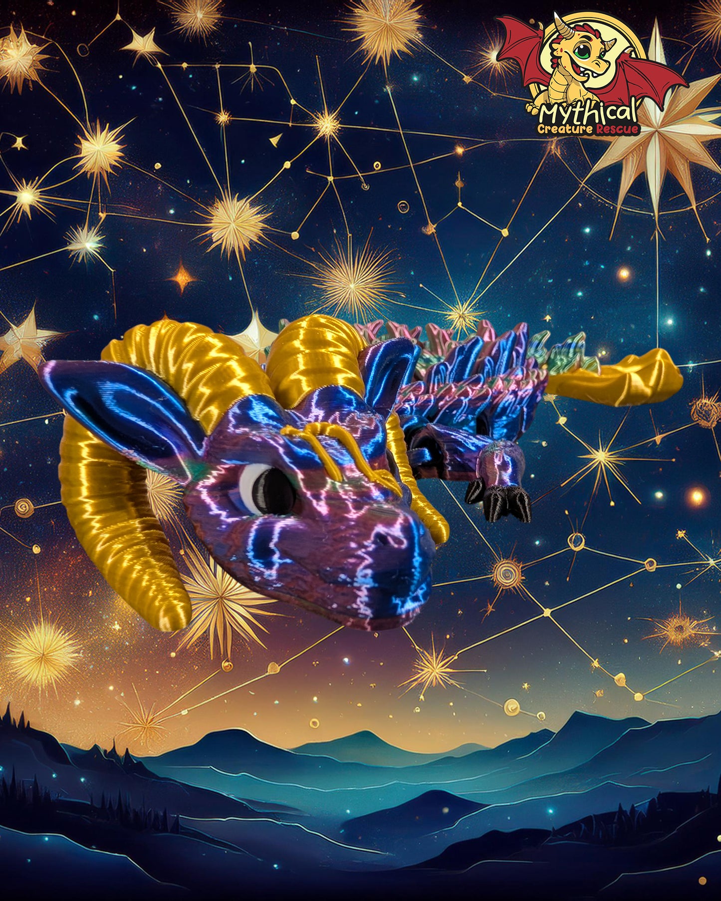 Alexander - Articulated Capricorn Dragon