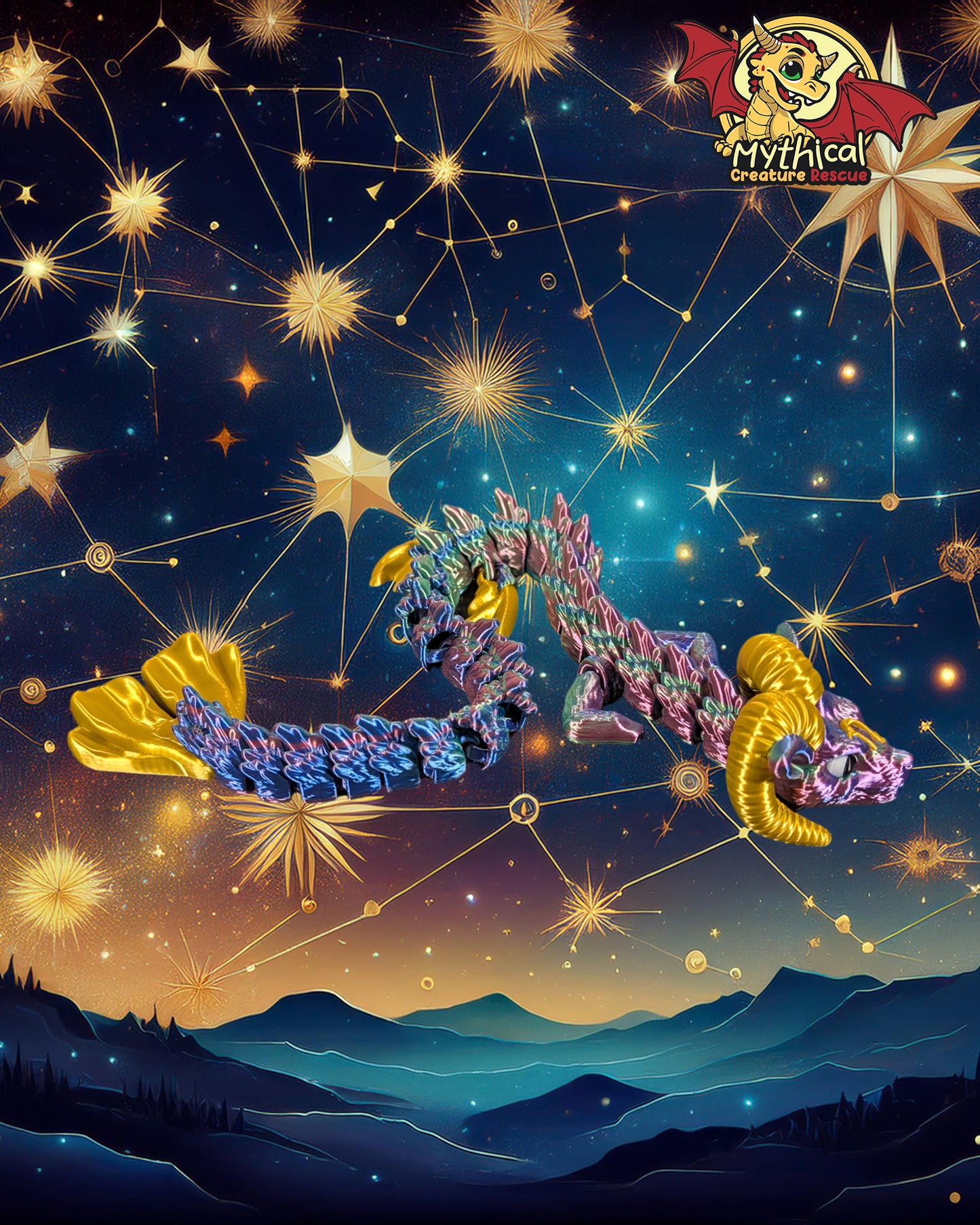 Alexander - Articulated Capricorn Dragon