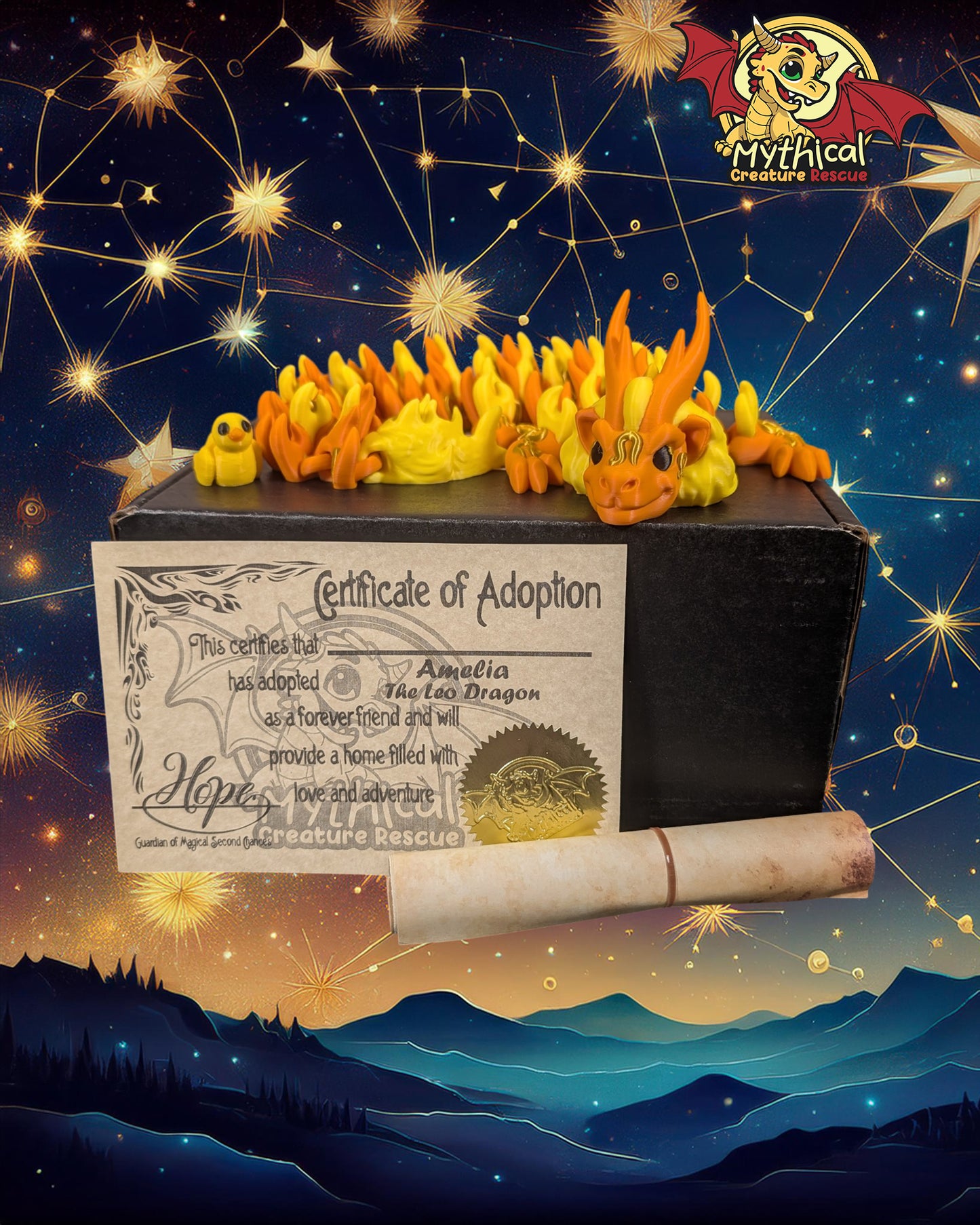 Amelia - Articulated Leo Dragon