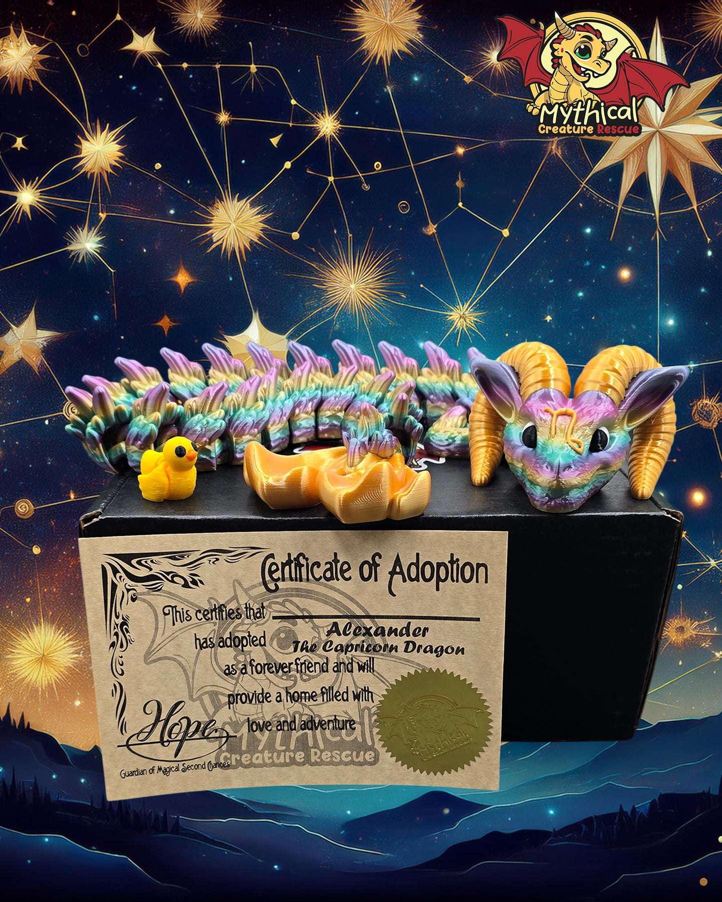 Alexander - Articulated Capricorn Dragon