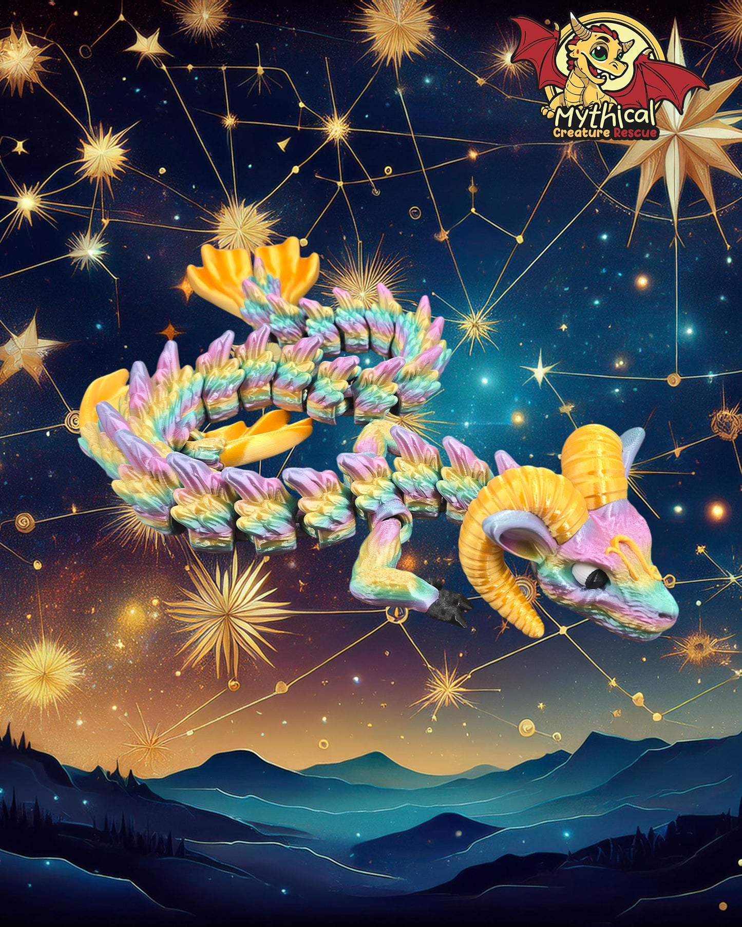 Alexander - Articulated Capricorn Dragon
