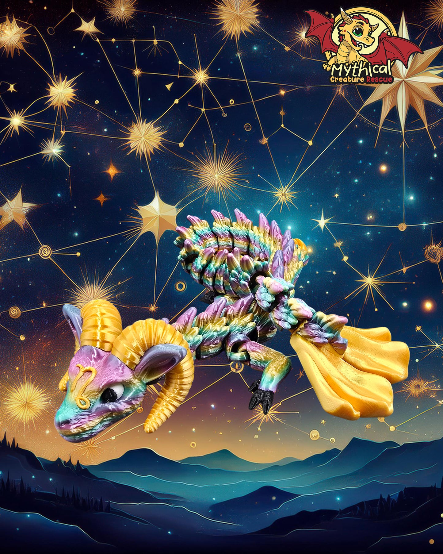 Alexander - Articulated Capricorn Dragon