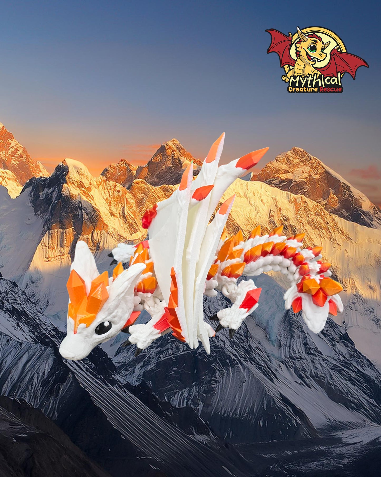Flint - Articulated Dragon with Wings