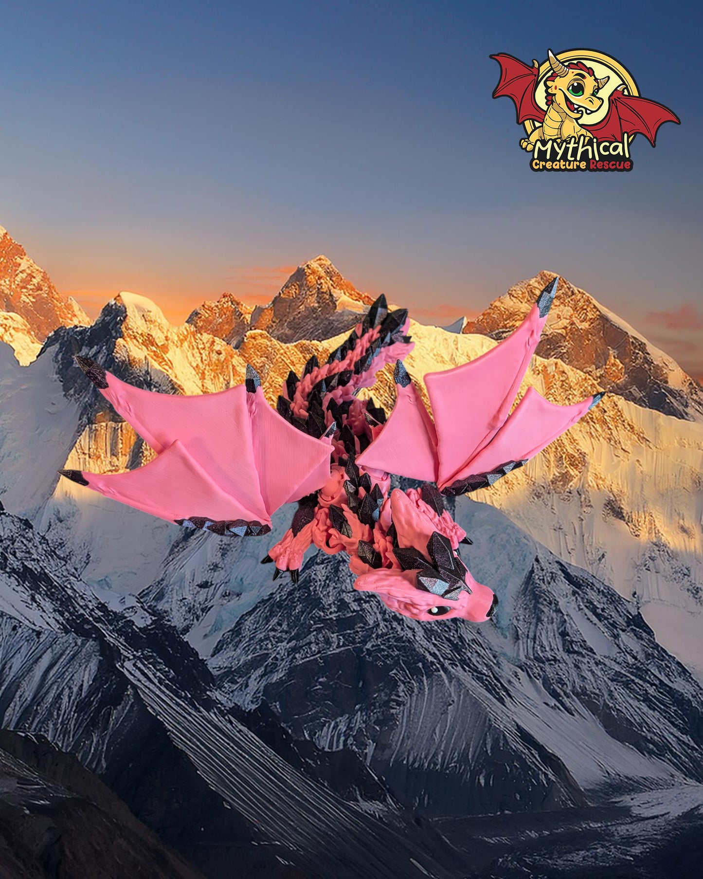 Flint - Articulated Dragon with Wings