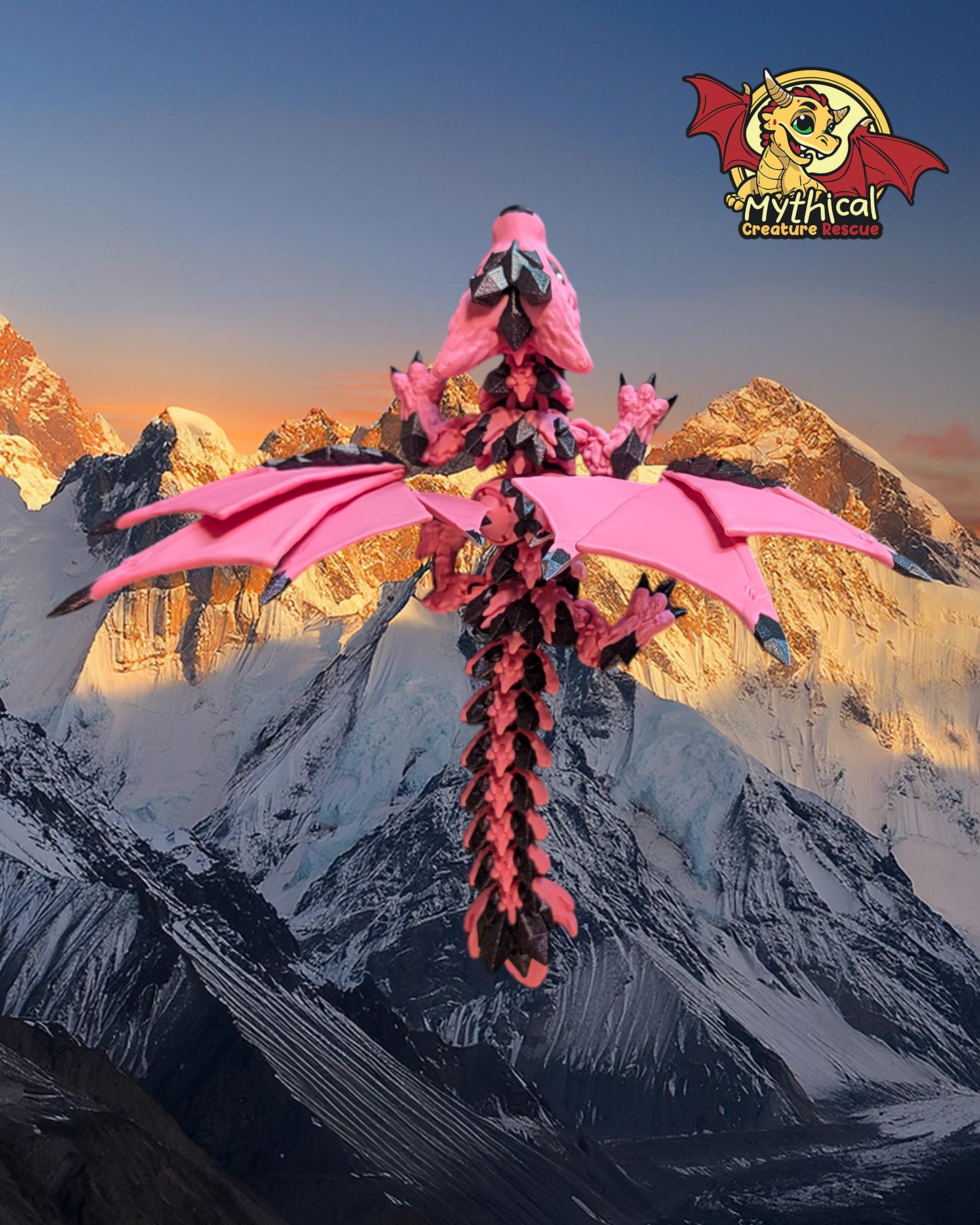 Flint - Articulated Dragon with Wings
