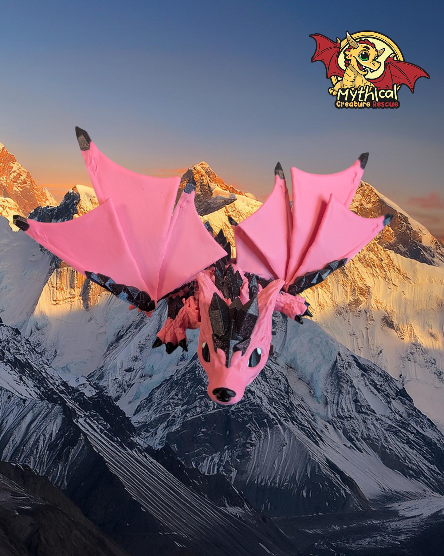 Flint - Articulated Dragon with Wings