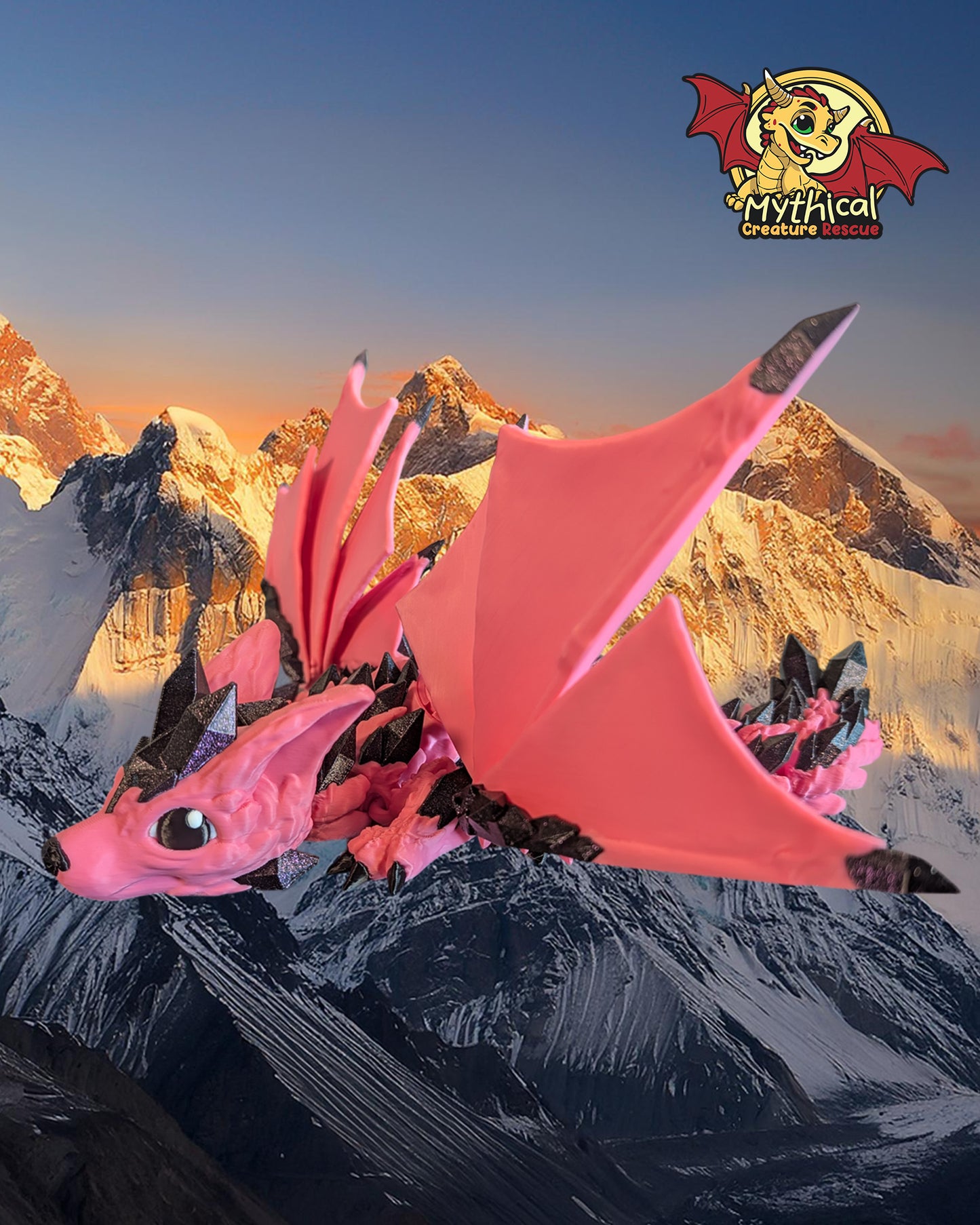 Flint - Articulated Dragon with Wings
