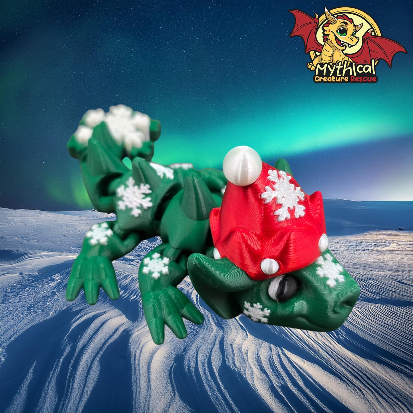 Larry - Christmas Articulated Dragon
