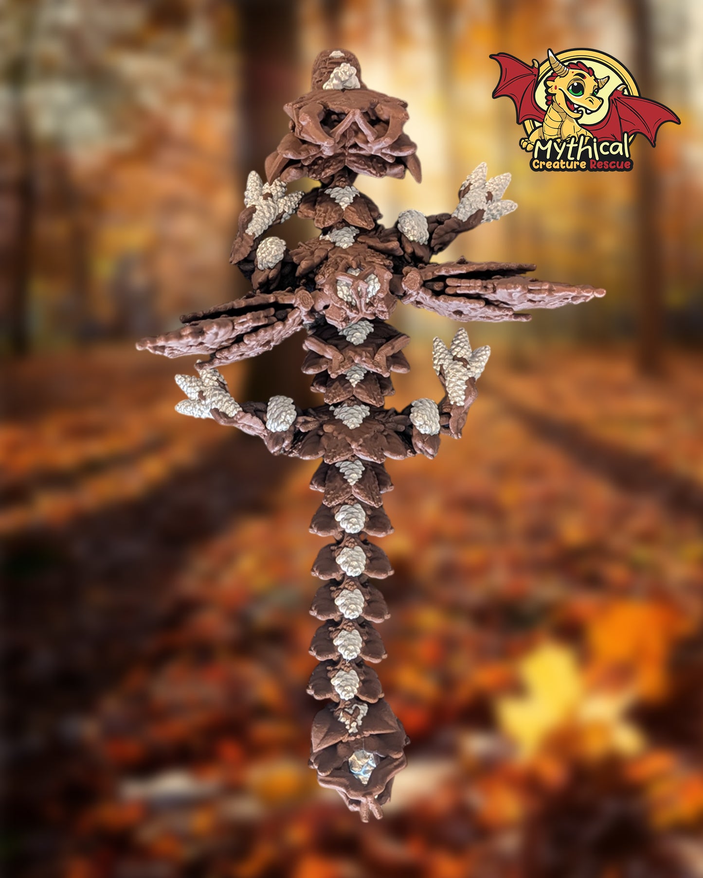 Maple - Articulated Dragon with Pinecones