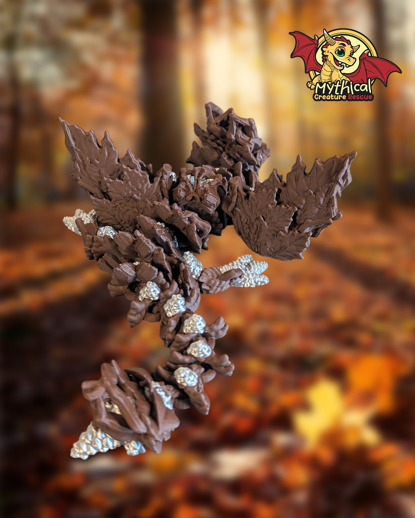 Maple - Articulated Dragon with Pinecones