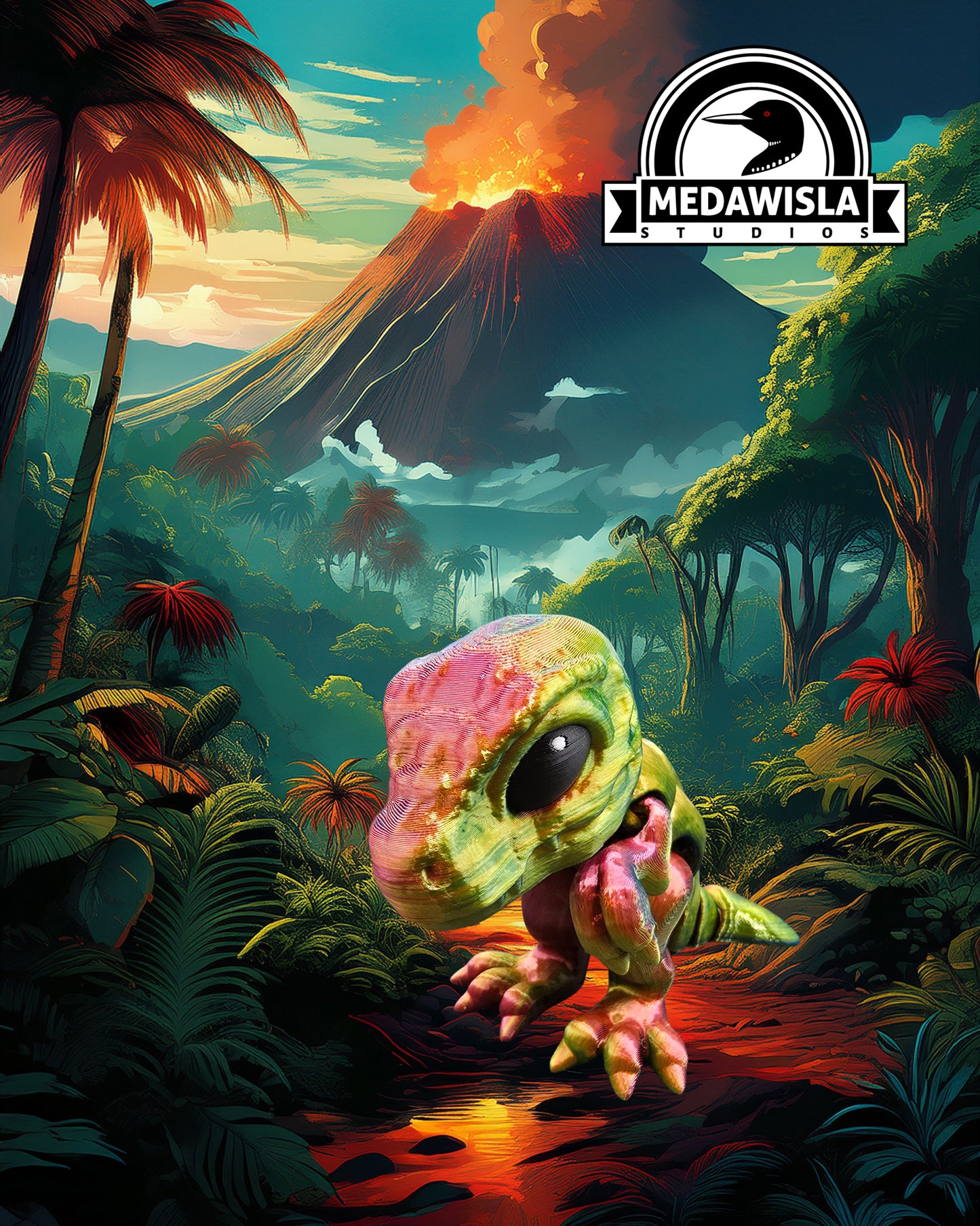 Tiny T-Rex - Articulated - Multicolor