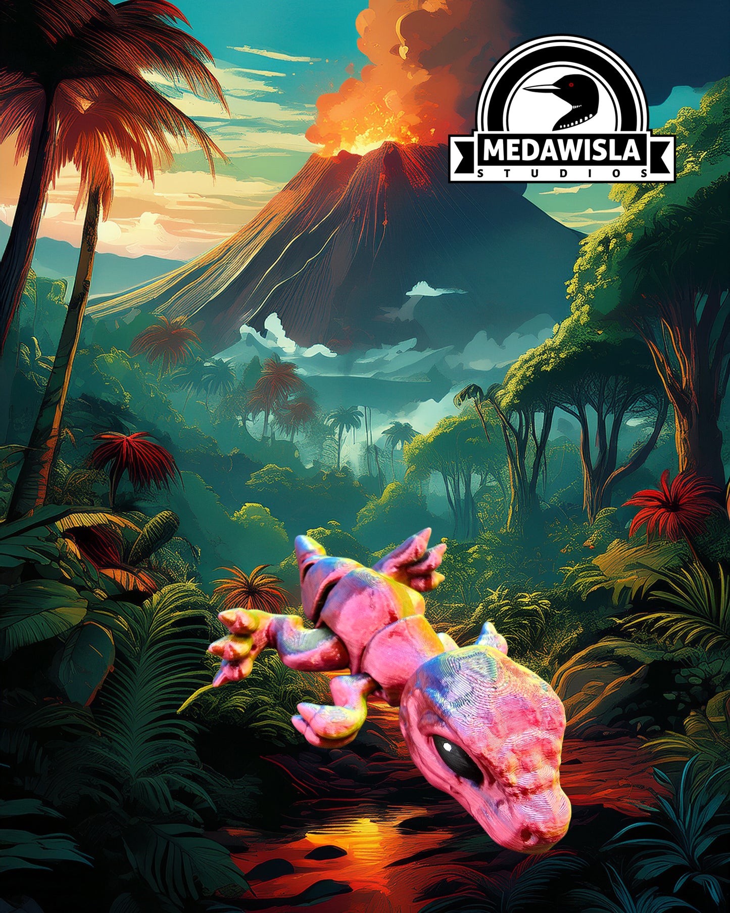 Tiny T-Rex - Articulated - Multicolor